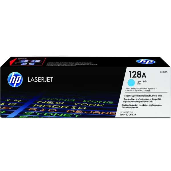 HP 128A - błękitny - oryginalny - LaserJet