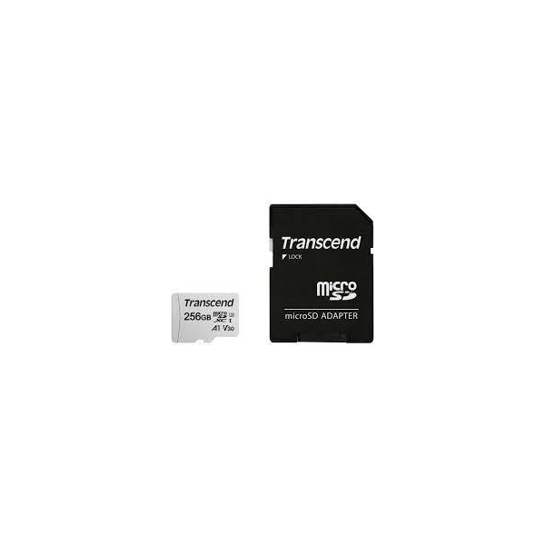 PAMIĘĆ MICRO SDXC 256GB W/ADAP C10 TS256GUSD300S-A TRANSCEND