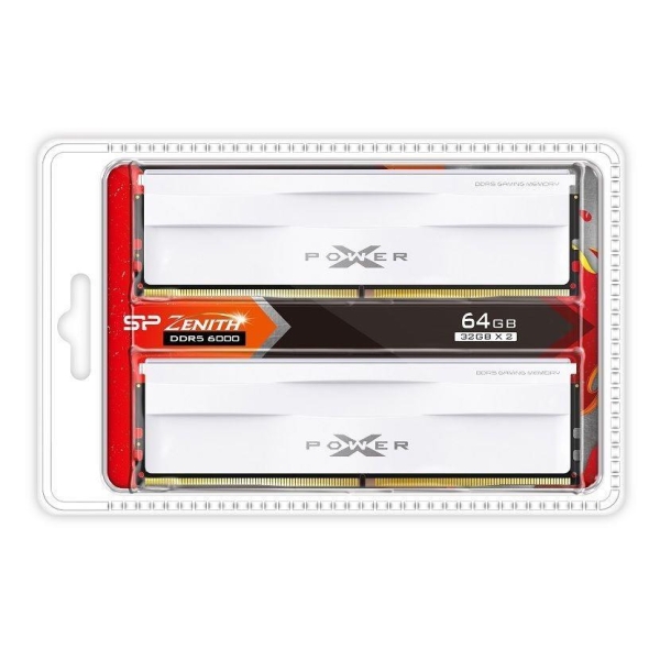Pamięć DDR5 Silicon Power XPOWER Zenith Gaming 64GB (2x32GB) 6000 MHz CL30 1,35V White-28121832