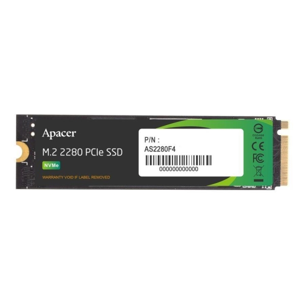 Dysk SSD Apacer AS2280F4 2TB M.2 PCIe NVMe Gen5 x4 2280 (12000/11800 MB/s) 3D NAND-28729945