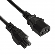 Kabel zasilający Akyga AK-NB-03A koniczynka CCA IEC C5 / C13 1.5m