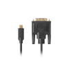 Kabel adapter Lanberg USB-C(M) - DVI-D(24+1) 3m czarny -7070278