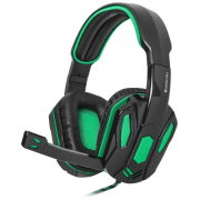 Słuchawki z mikrofonem Defender WARHEAD G-275 Gaming zielono-czarne + adapter 4 pin + GRA