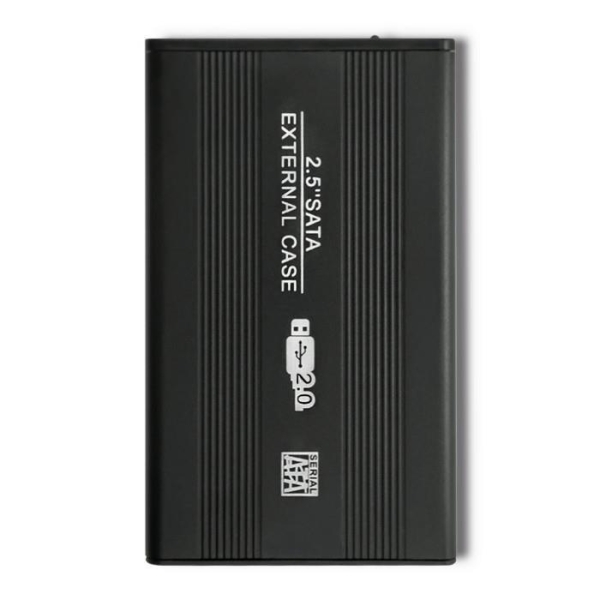 Obudowa/kieszeń aluminiowa do dysków HDD/SSD 2.5 SATA3 | USB 2.0| Czarny-7838567
