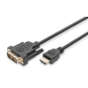 Kabel adapter DIGITUS HDMI Highspeed 1.3 Typ A / DVI-D(18+1), M/M 10m Black