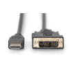 Kabel adapter DIGITUS HDMI Highspeed 1.3 Typ A / DVI-D(18+1), M/M 10m Black-7841062