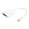 Kabel adapter DIGITUS mini DisplayPort 1080p 60Hz FHD Typ miniDP/DVI-I (24+5) M/Ż biały 0.15m