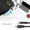 Kabel USB Qoltec 3.0 A męski / USB B męski | do drukarki | 1.8m-7844132