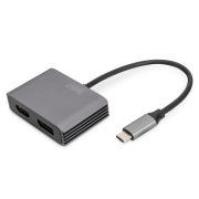 Kabel adapter graficzny DIGITUS USB Typ C na DisplayPort/HDMI 4K 30Hz UHD 0,2m