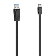 Kabel Hama USB 3.2 Gen 1 Typ C - USB A, 5 Gbit/s 1,5m czarny