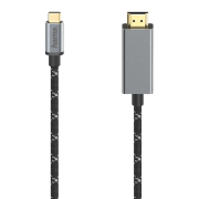Kabel adapter Hama Premium USB-C - HDMI 4K 1,5m czarny