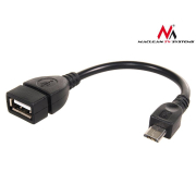 Kabel adapter Maclean MCTV-696 USB 2.0  (F) -> MicroUSB typu B (M)