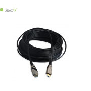 Kabel optyczny HDMI Techly HDMI-HDMI 2.0 M/M Ethernet 3D 4K, 30m, czarny