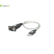 Kabel adapter Techly USB na port szeregowy RS232/COM/DB9