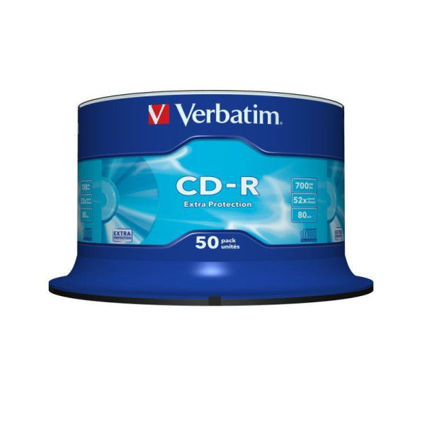 CD-R Verbatim 52x 700MB (Cake 50) EXTRA PROTECTION