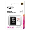 Karta pamięci Silicon Power microSDXC Superior 64GB V30 UHS-1 U3 A1 + ADAPTER-7862551