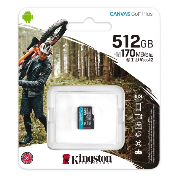Karta pamięci Kingston microSD Canvas Go! Plus 512GB UHS-I U3 V30-7860116