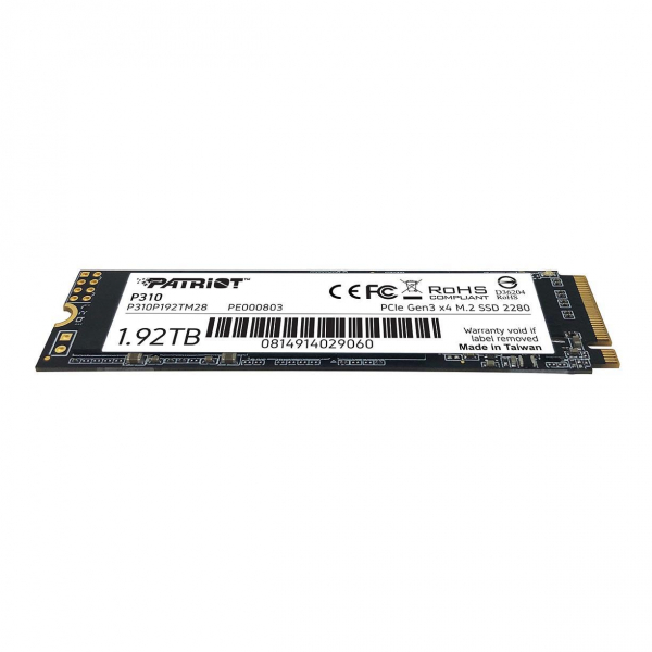 Dysk SSD Patriot P310 1.92TB M.2 2280 PCIe NVMe (2100/1800 MB/s) -7861897