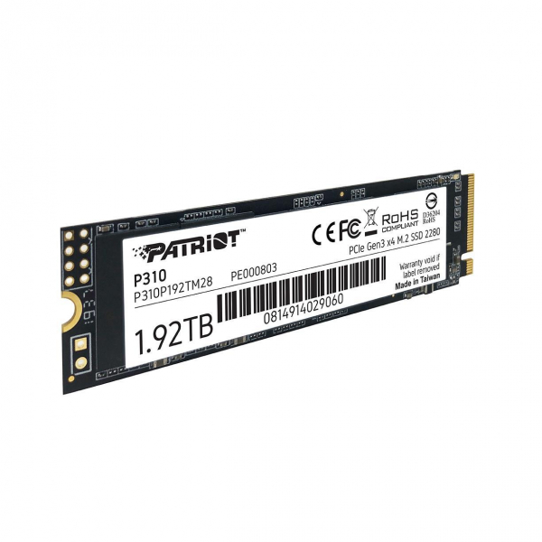 Dysk SSD Patriot P310 1.92TB M.2 2280 PCIe NVMe (2100/1800 MB/s) -7861898