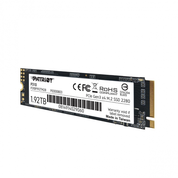Dysk SSD Patriot P310 1.92TB M.2 2280 PCIe NVMe (2100/1800 MB/s) -7861899