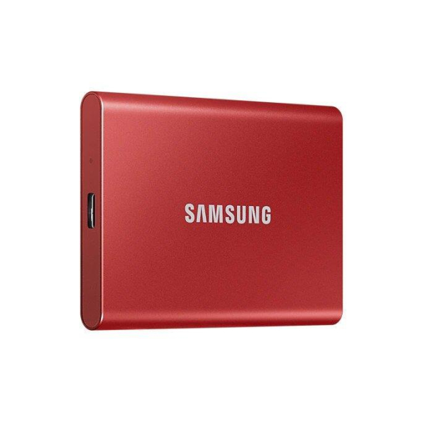 Dysk SSD zewnętrzny USB Samsung SSD T7 500GB Portable (1050/1000 MB/s) USB 3.1 Red-7862170