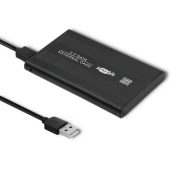 Obudowa/kieszeń aluminiowa do dysków HDD/SSD 2.5 SATA3 | USB 2.0| Czarny