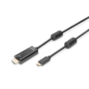Kabel adapter DIGITUS USB 3.1 Gen 1 SuperSpeed+ Typ USB C/HDMI M/M czarny 5m