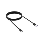 Kabel USB Krux KRX0054 USB-A => USB-C czarny 1,2m