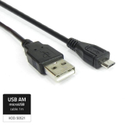 Kabel USB Qoltec 2.0 A męska / Micro USB męska 1m