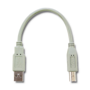 Kabel USB 2.0 Qoltec A męski / B męski | 0,19m