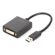 Kabel adapter DIGITUS DVI 1080p FHD na USB 3.0 aluminiowy