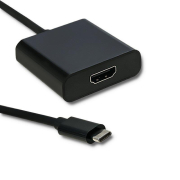 Kabel adapter Qoltec USB typ C M / HDMI F | 4K | 0,23m