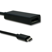 Kabel adapter Qoltec USB 3.1 typ C M / DisplayPort Żeński | 4K | 0,23m