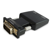 Konwerter VGA do HDMI, Audio, Full HD SAVIO CL-145 VGA (M) + minijack (F) - HDMI FULL HD/1080p 60Hz