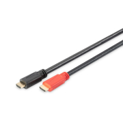 Kabel DIGITUS HDMI HighSpeed ze wzmacniaczem 1080p60Hz FHD Typ HDMI A/A M/M czarny 15m
