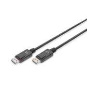 Kabel DisplayPort DIGITUS z zatrzaskami 1080p 60Hz FHD Typ DP/DP M/M czarny 10m