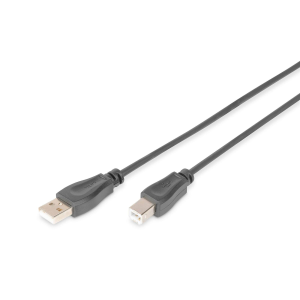 Kabel drukarkowy USB DIGITUS 2.0 A/M - USB B /M 5m czarny