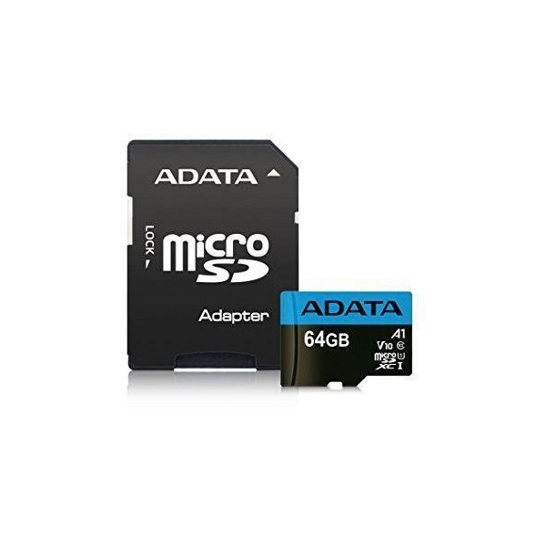 Karta pamięci ADATA microSDXC/SDHC Premier 64GB UHS-I Class 10 + adapter