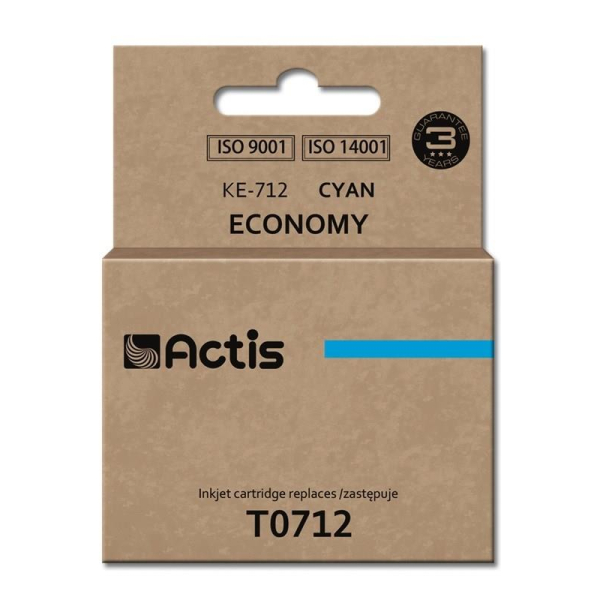 Tusz ACTIS KE-712 (zamiennik Epson T0712, T0892, T1002; Standard; 13.5 ml; niebieski)