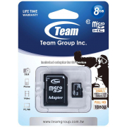Karta pamięci microSDHC Team Group Class 10 8GB + Adapter SD