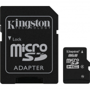 Karta pamięci microSDHC Kingston Class 4 8GB + Adapter SD