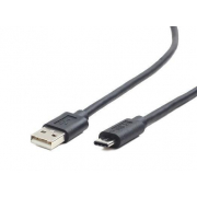 Kabel USB 2.0 typ C(AM/CM) 3m czarny Gembird