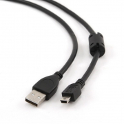 Kabel USB 2.0, AM/Mini 5PM 1.8m z rdzeniem ferrytowym Gembird