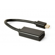 Adapter mini DisplayPort męski do DisplayPort żeński 4K 15 cm Gembird (czarny)