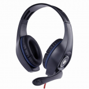 Słuchawki nauszne dla graczy z regulacją głośności PC, PS4, Xbox Gembird (czarno-niebieskie)