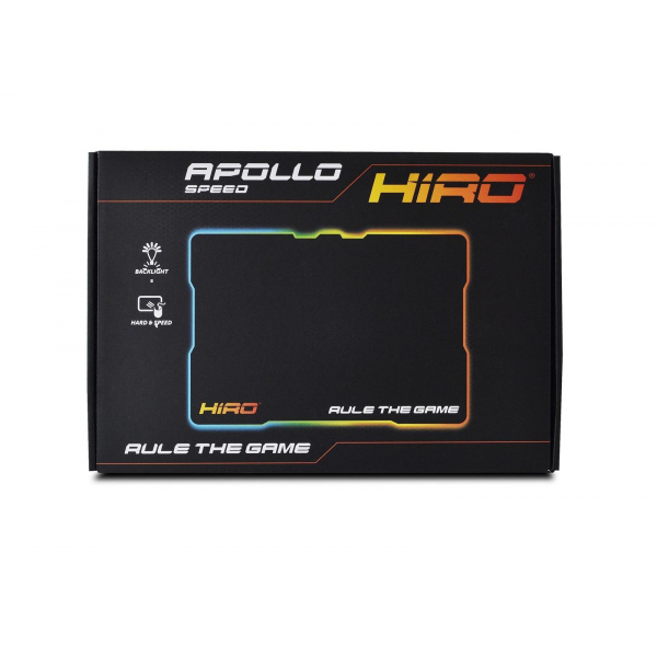 Podkładka gamingowa HIRO Apollo Speed - twarda, podświetlana