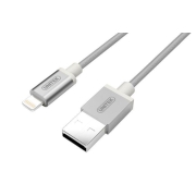 Kabel USB - Lightning Unitek Y-C499ASL 1m, srebrny, iPod, iPhone, iPad